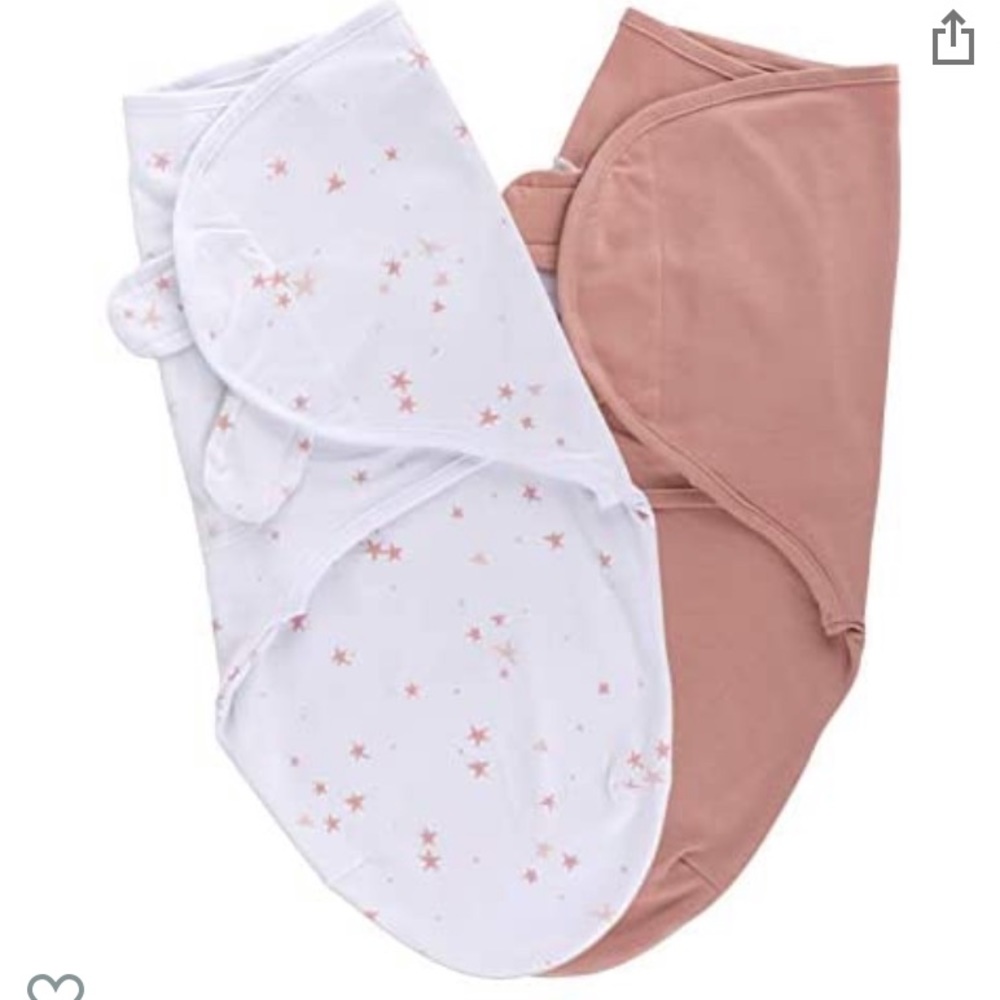 Elys & Co Velcro Wrap Swaddles 0-3 months Set of 2